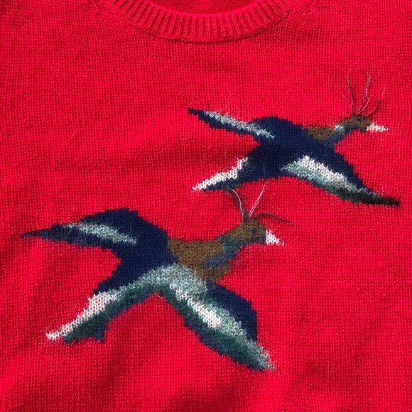 Coach Red Bird Intarsia-Knit Cashmere Sweater - Picture 4 of 9
